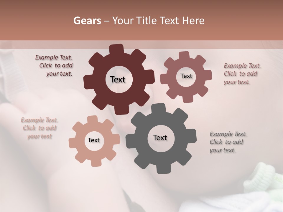 Family Newborn Smiling PowerPoint Template