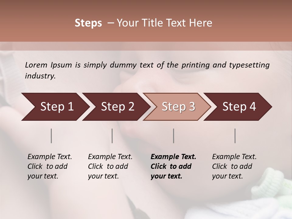 Family Newborn Smiling PowerPoint Template