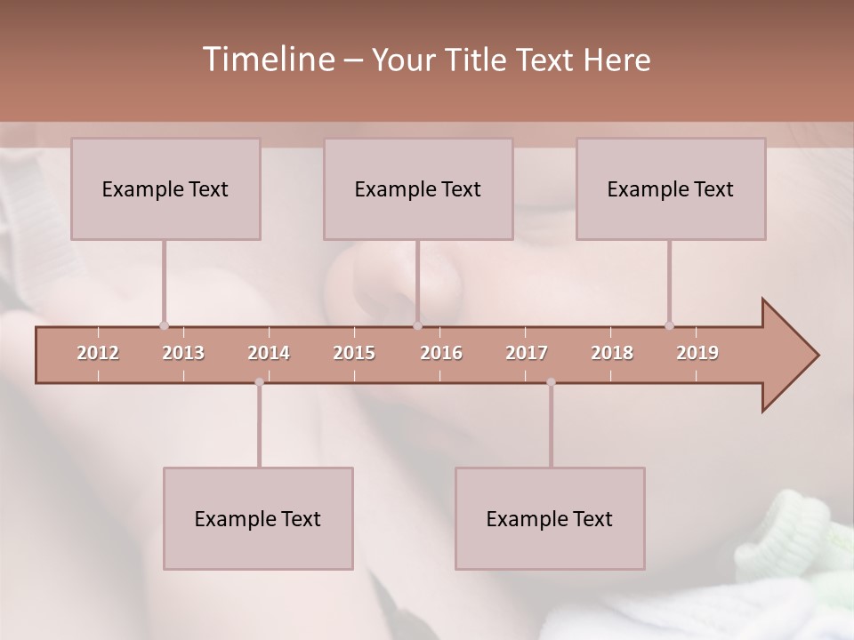 Family Newborn Smiling PowerPoint Template