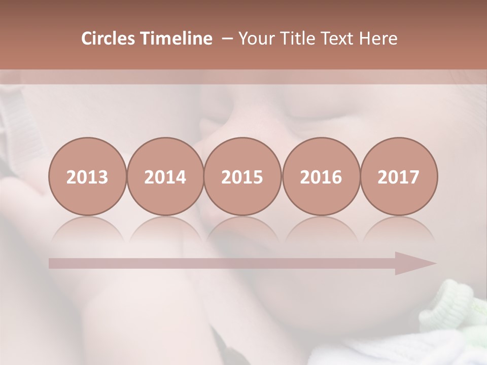 Family Newborn Smiling PowerPoint Template