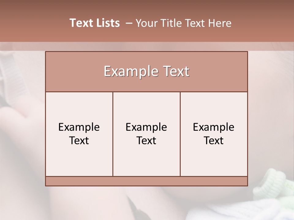Family Newborn Smiling PowerPoint Template