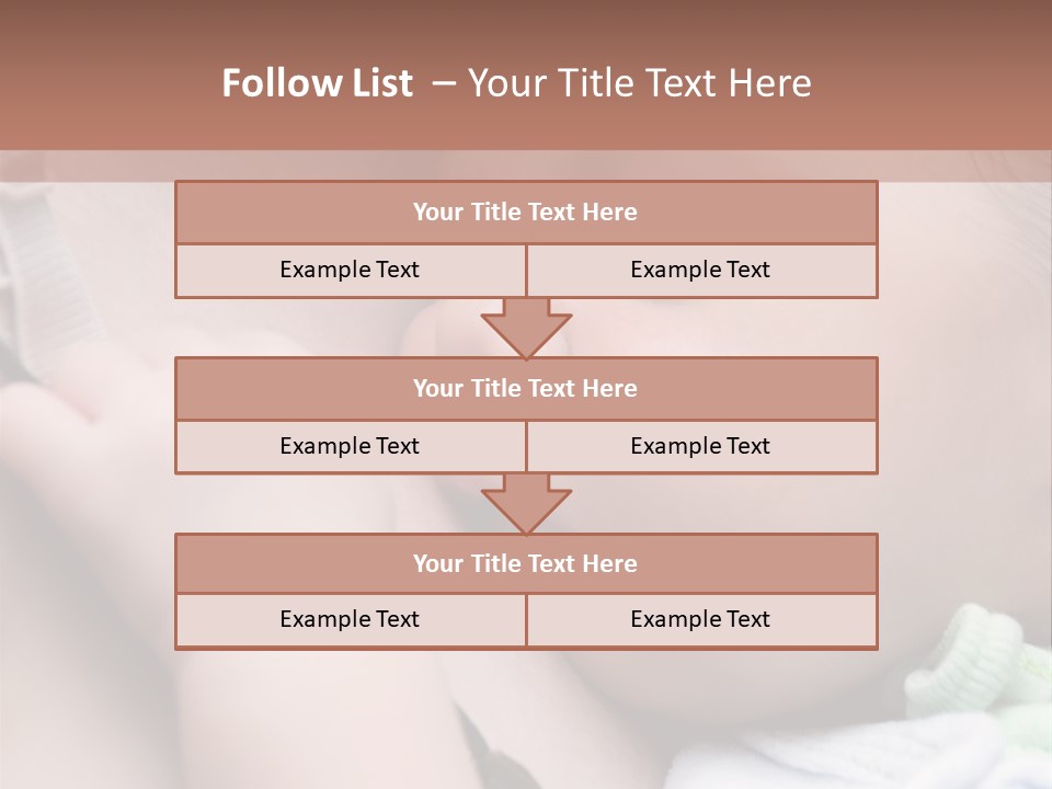 Family Newborn Smiling PowerPoint Template