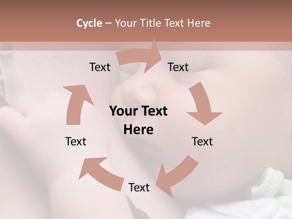Family Newborn Smiling PowerPoint Template