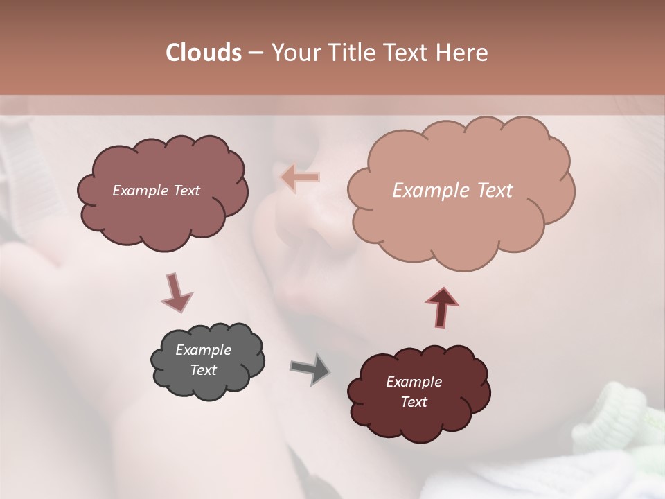 Family Newborn Smiling PowerPoint Template