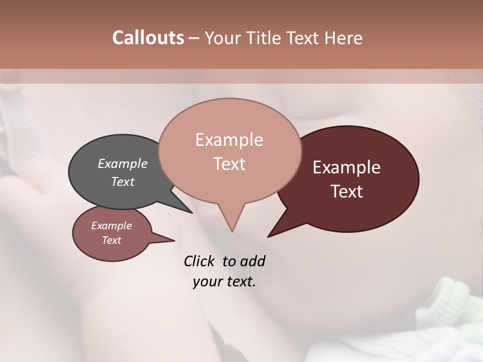 Family Newborn Smiling PowerPoint Template