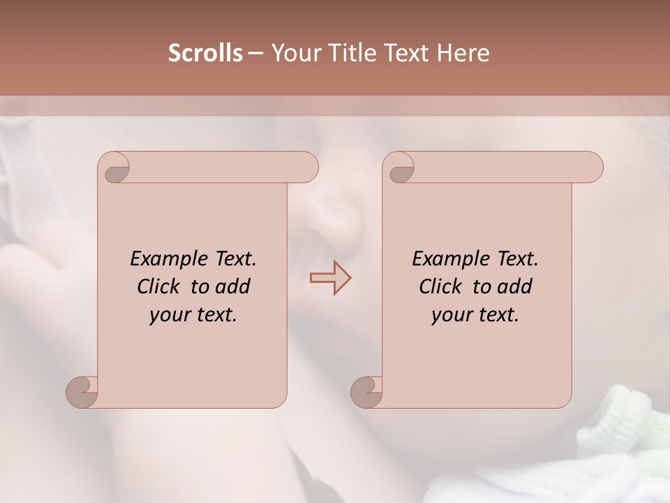 Family Newborn Smiling PowerPoint Template