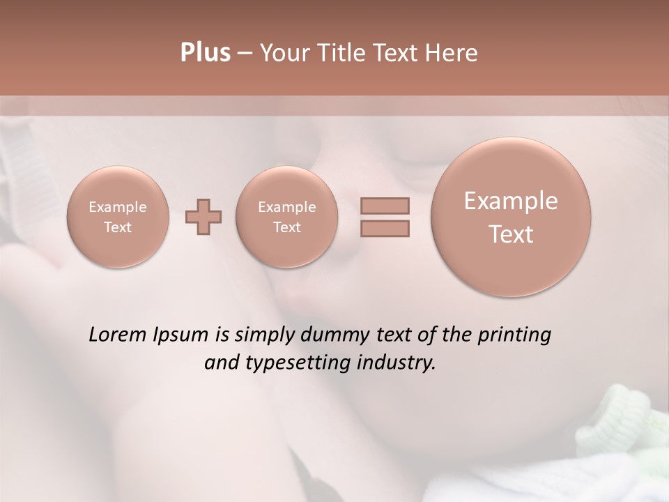 Family Newborn Smiling PowerPoint Template