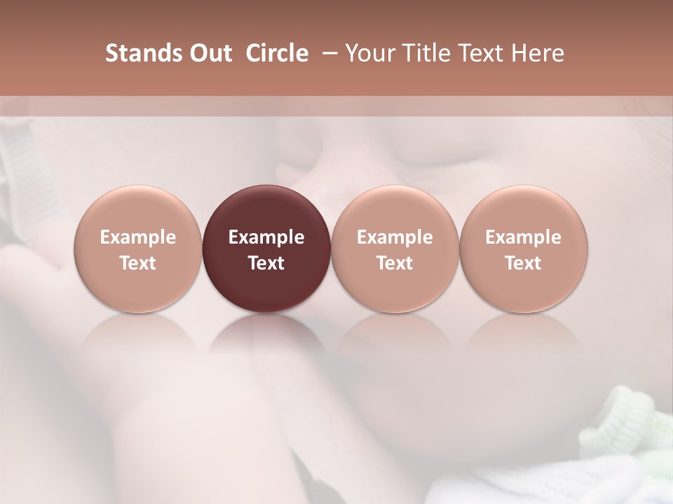 Family Newborn Smiling PowerPoint Template