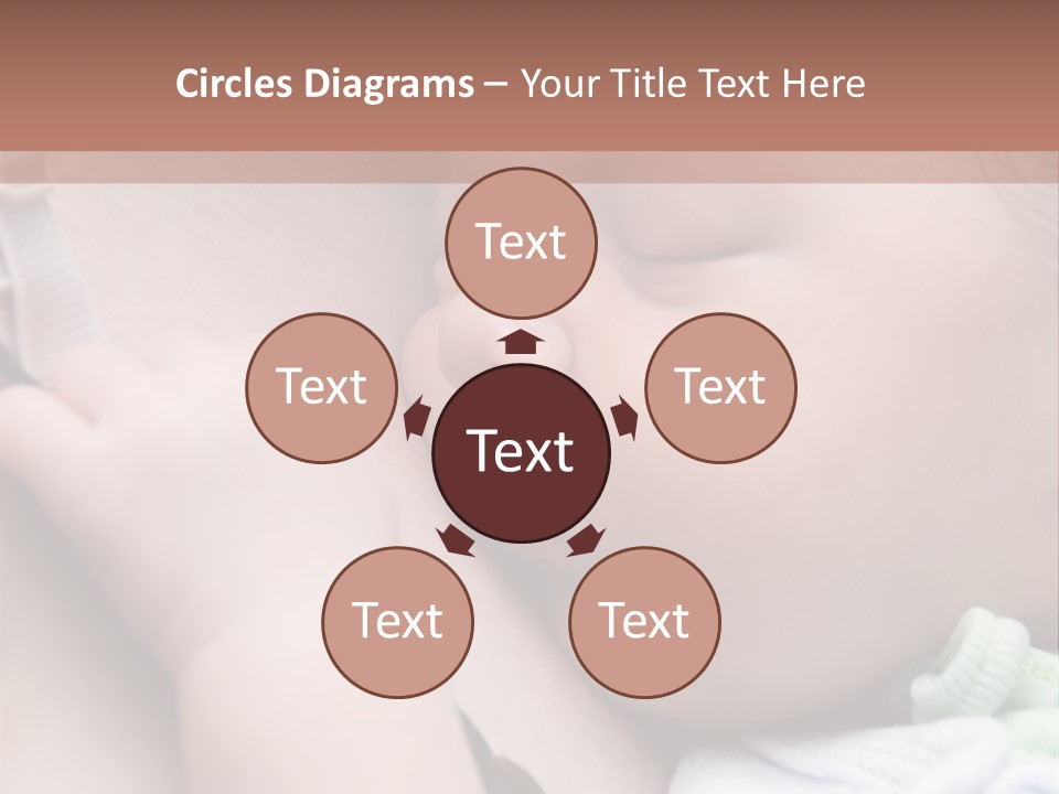 Family Newborn Smiling PowerPoint Template