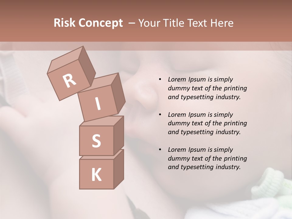 Family Newborn Smiling PowerPoint Template