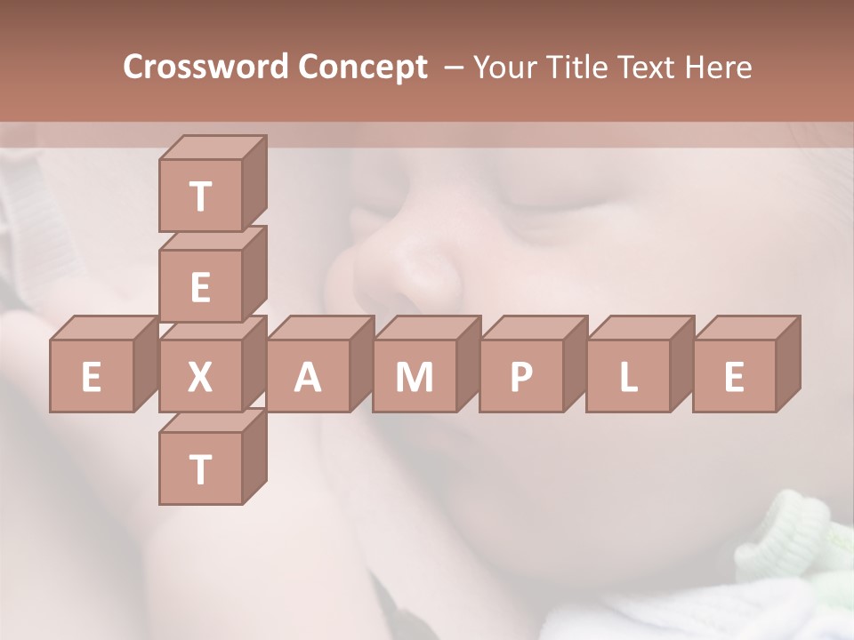 Family Newborn Smiling PowerPoint Template