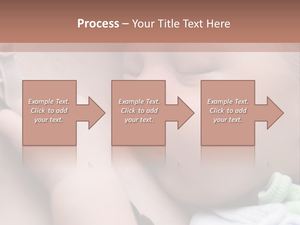 Family Newborn Smiling PowerPoint Template