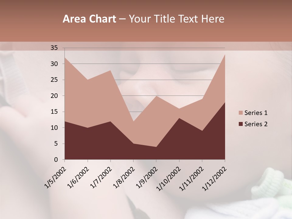 Family Newborn Smiling PowerPoint Template