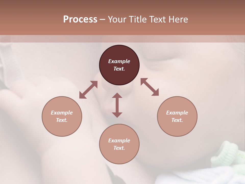 Family Newborn Smiling PowerPoint Template