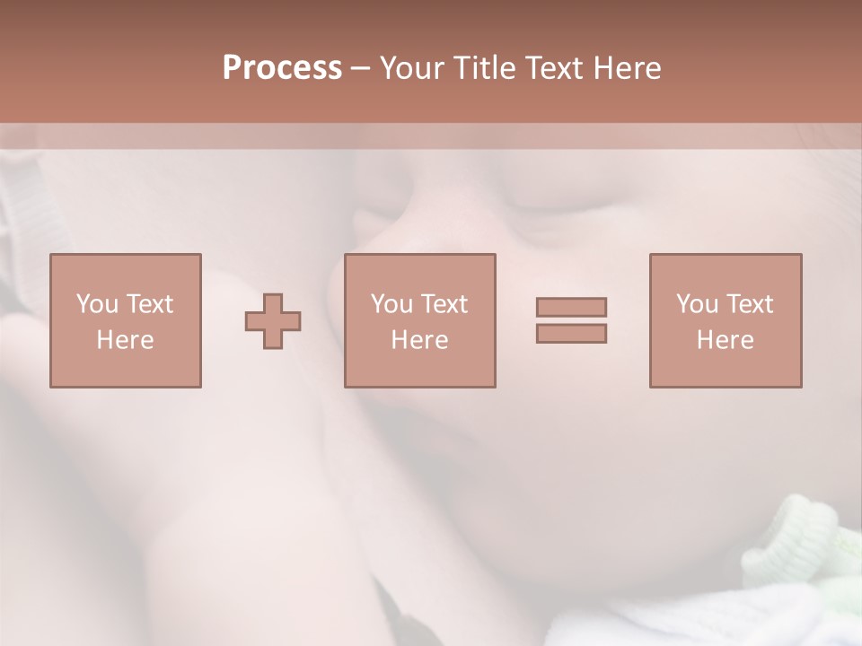 Family Newborn Smiling PowerPoint Template