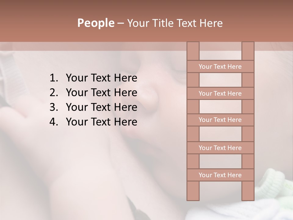 Family Newborn Smiling PowerPoint Template