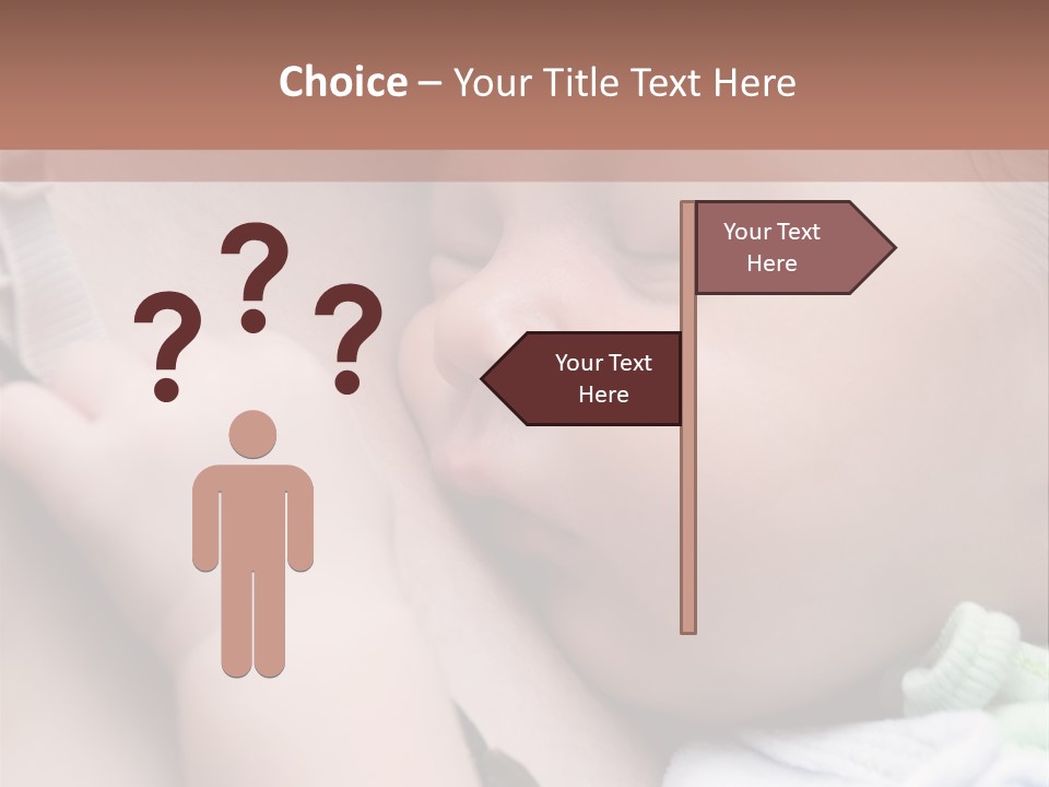 Family Newborn Smiling PowerPoint Template