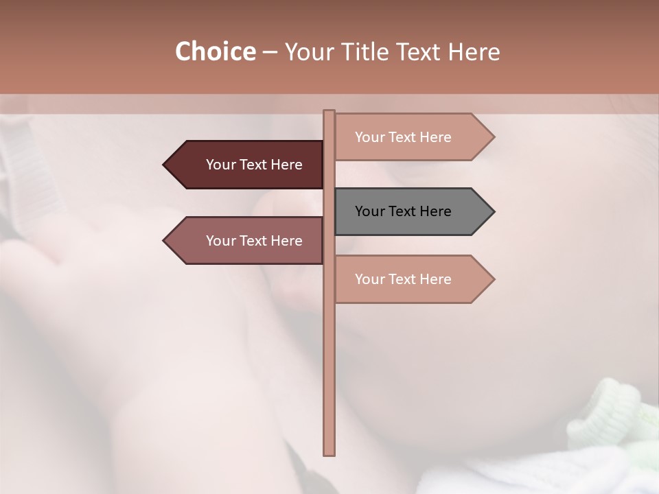Family Newborn Smiling PowerPoint Template
