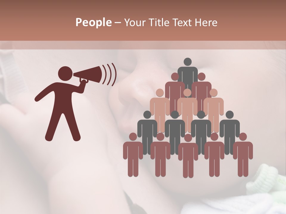 Family Newborn Smiling PowerPoint Template