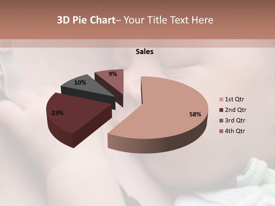 Family Newborn Smiling PowerPoint Template