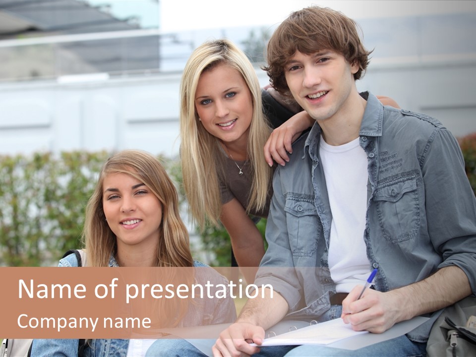 Fair Writing Campus PowerPoint Template