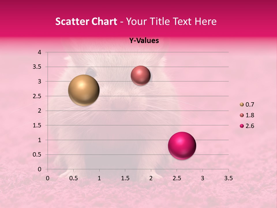 A Hamster Is Sitting On A Pink Carpet PowerPoint Template