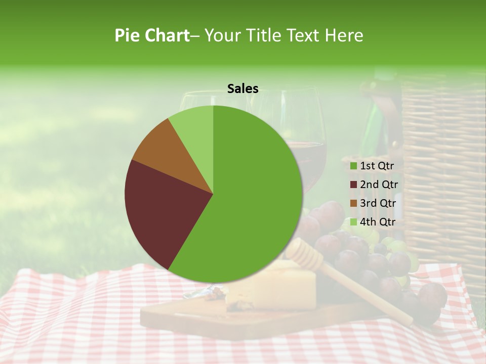 Two Glasses Of Wine On A Picnic Table PowerPoint Template