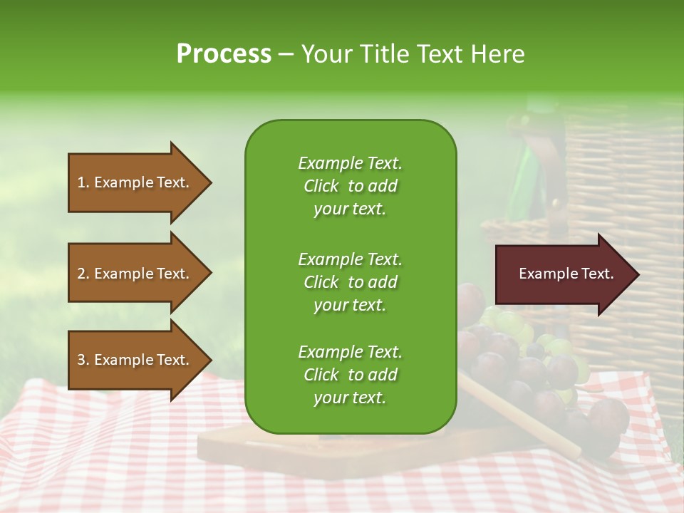 Two Glasses Of Wine On A Picnic Table PowerPoint Template