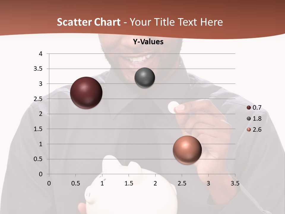 A Man Holding A Piggy Bank In His Hands PowerPoint Template