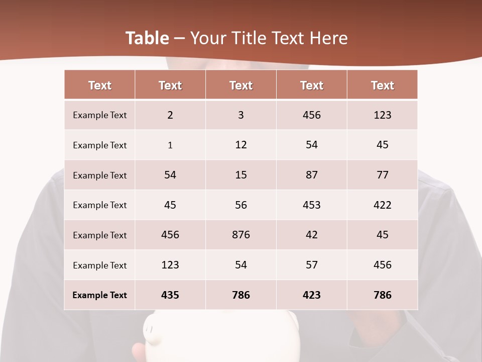 A Man Holding A Piggy Bank In His Hands PowerPoint Template