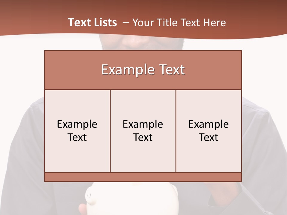 A Man Holding A Piggy Bank In His Hands PowerPoint Template