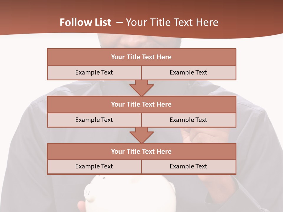 A Man Holding A Piggy Bank In His Hands PowerPoint Template