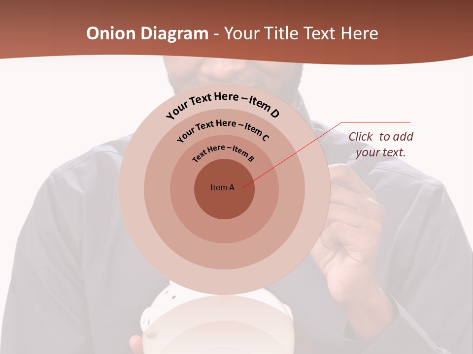 A Man Holding A Piggy Bank In His Hands PowerPoint Template