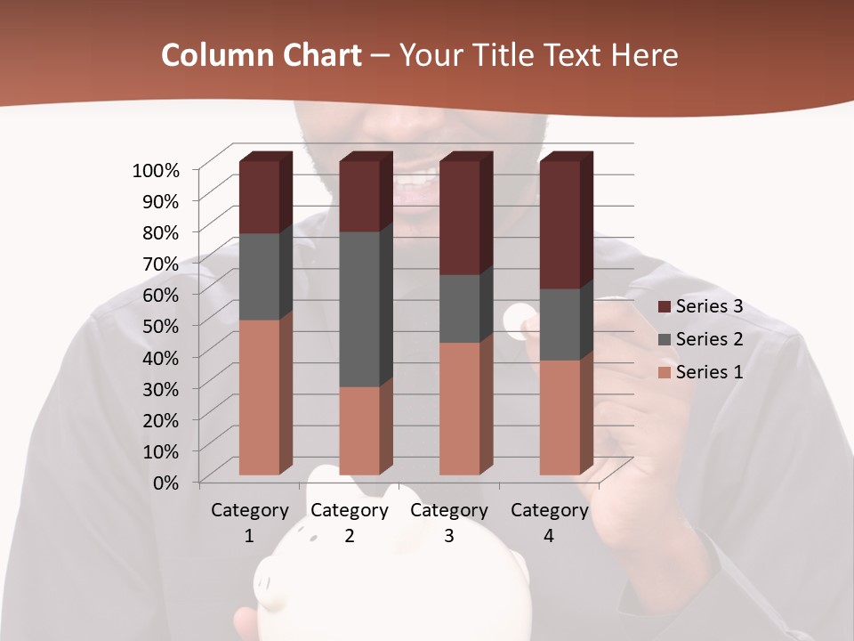 A Man Holding A Piggy Bank In His Hands PowerPoint Template