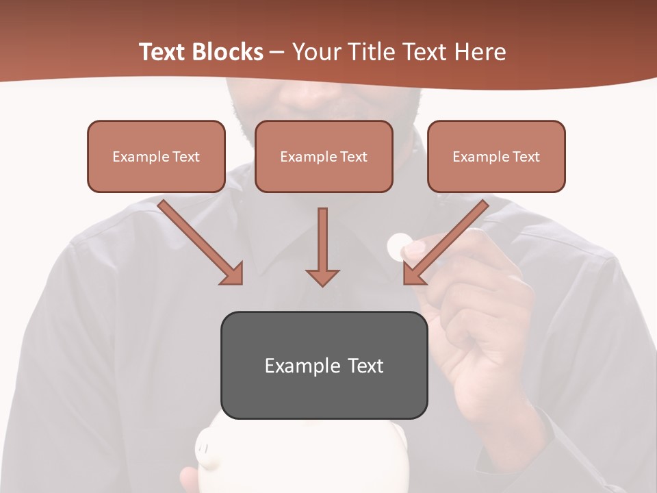 A Man Holding A Piggy Bank In His Hands PowerPoint Template