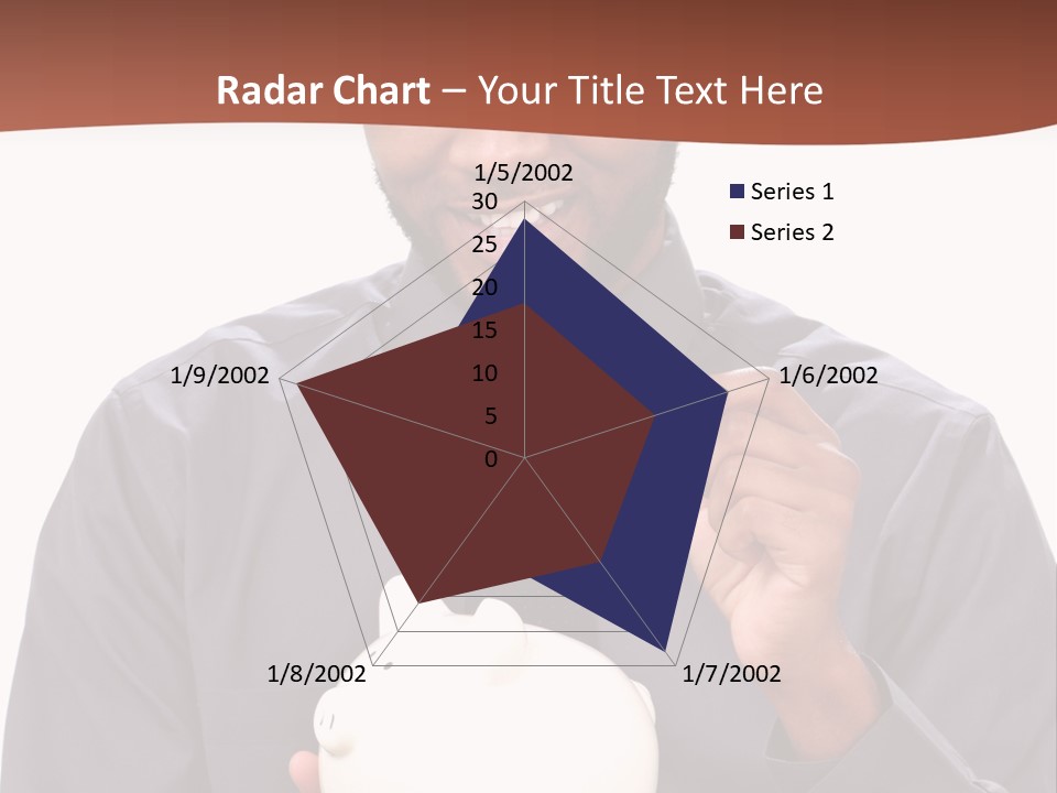 A Man Holding A Piggy Bank In His Hands PowerPoint Template