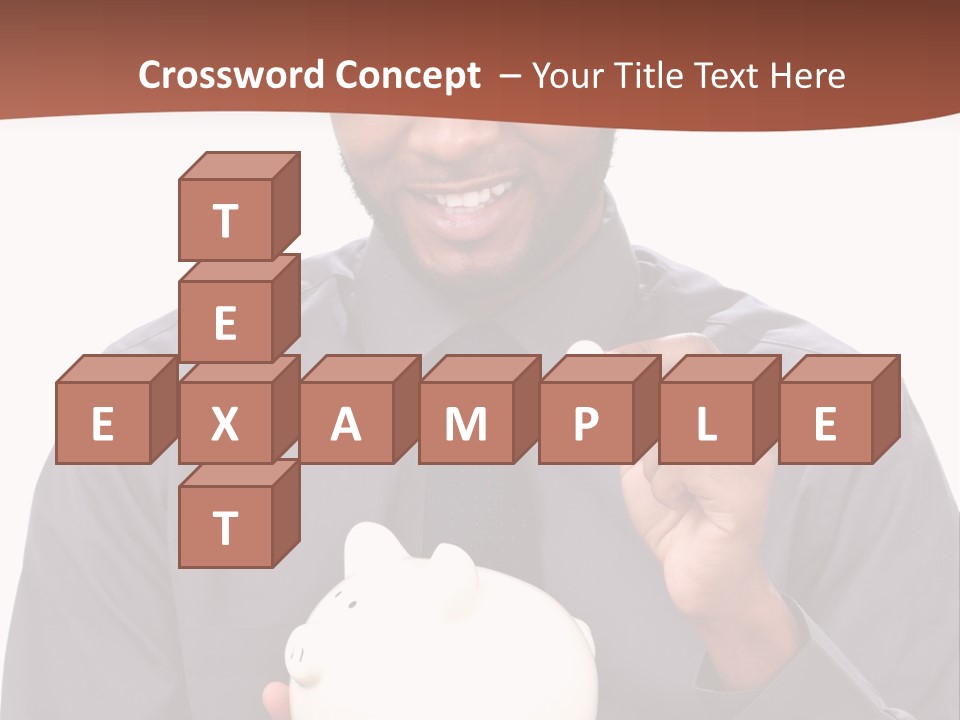 A Man Holding A Piggy Bank In His Hands PowerPoint Template