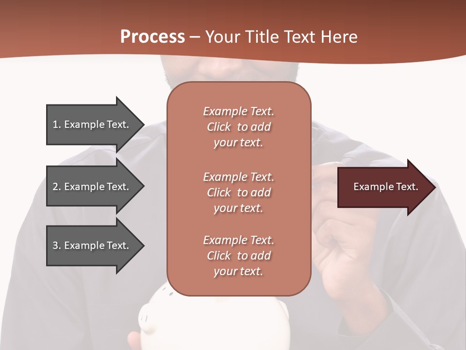 A Man Holding A Piggy Bank In His Hands PowerPoint Template