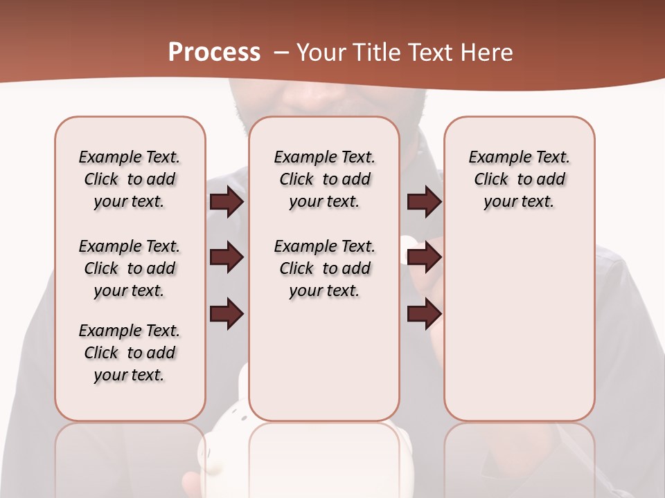 A Man Holding A Piggy Bank In His Hands PowerPoint Template