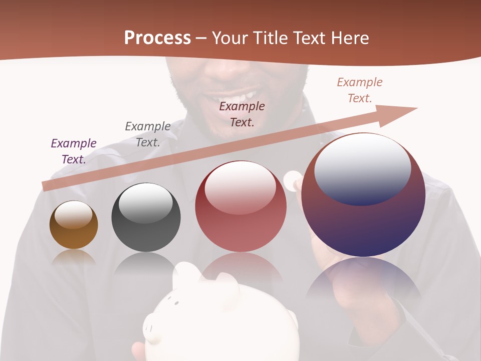 A Man Holding A Piggy Bank In His Hands PowerPoint Template