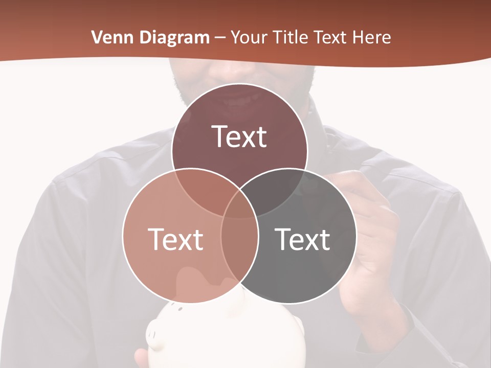 A Man Holding A Piggy Bank In His Hands PowerPoint Template