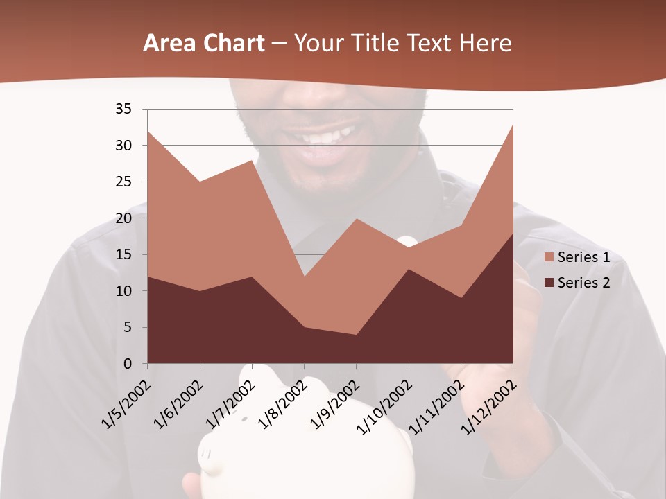 A Man Holding A Piggy Bank In His Hands PowerPoint Template