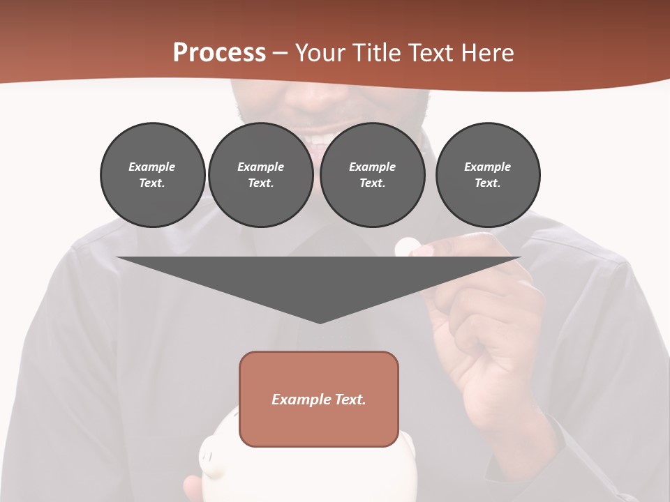 A Man Holding A Piggy Bank In His Hands PowerPoint Template