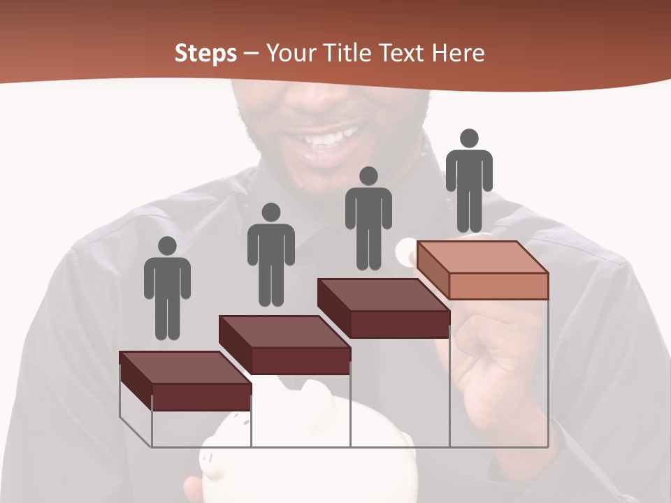 A Man Holding A Piggy Bank In His Hands PowerPoint Template