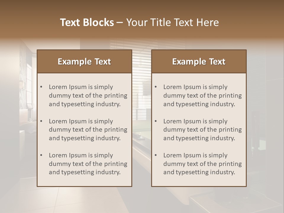 A Bathroom With A Jacuzzi Tub Next To A Window PowerPoint Template