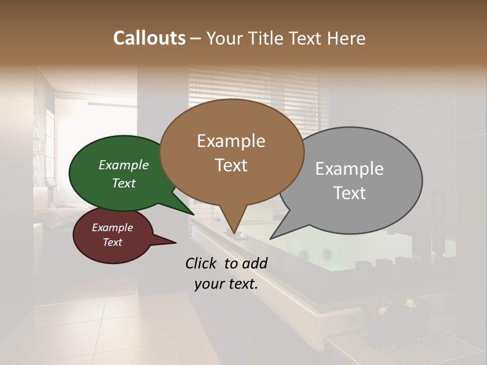 A Bathroom With A Jacuzzi Tub Next To A Window PowerPoint Template