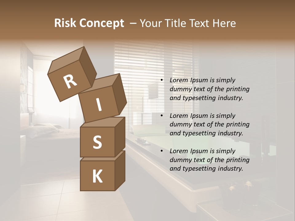 A Bathroom With A Jacuzzi Tub Next To A Window PowerPoint Template