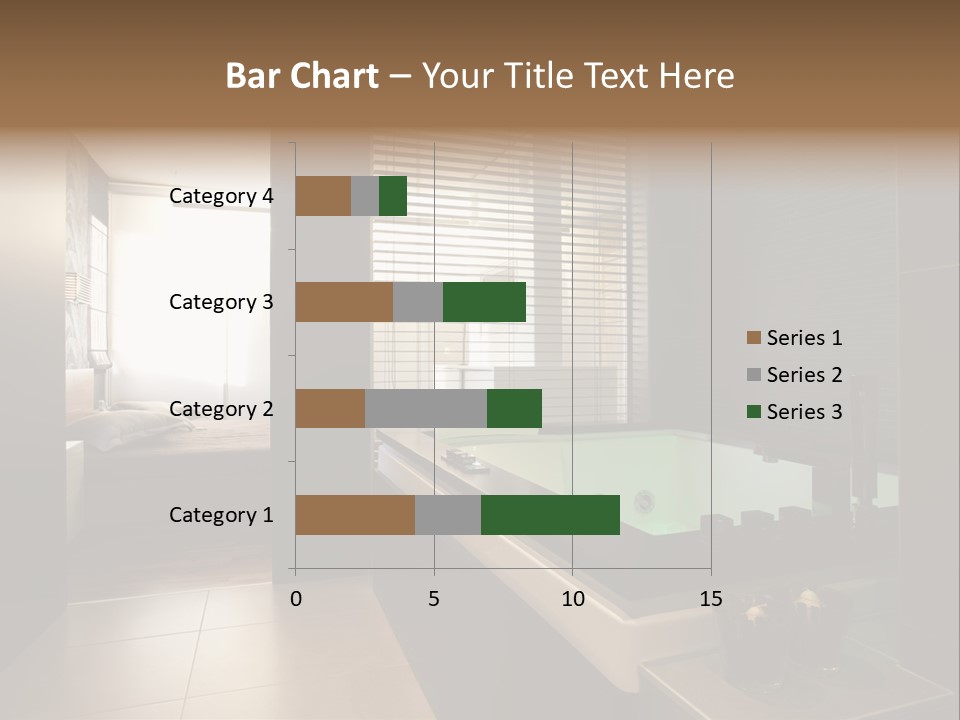 A Bathroom With A Jacuzzi Tub Next To A Window PowerPoint Template