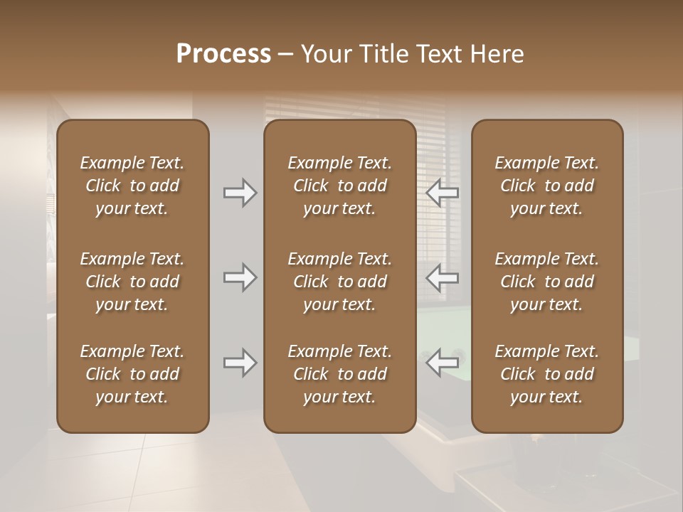 A Bathroom With A Jacuzzi Tub Next To A Window PowerPoint Template