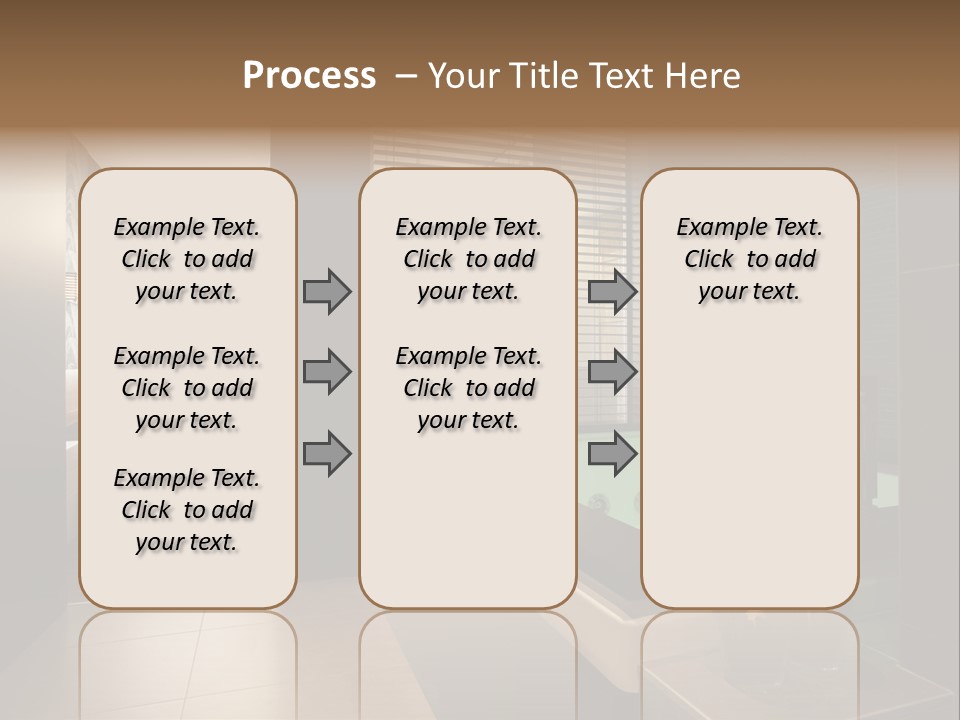 A Bathroom With A Jacuzzi Tub Next To A Window PowerPoint Template